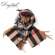 Most Popular Products Women Checked Cashmere Scarf For Factory Wholesale